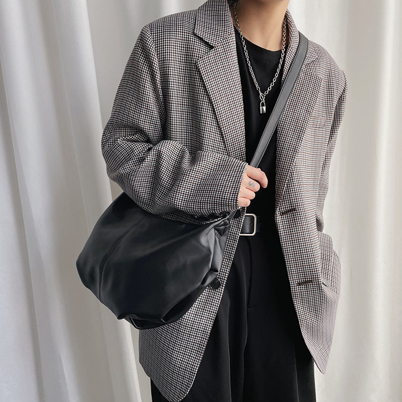 韩版ins时尚简约风大容量斜挎包男女同款中性休闲单肩包FK16-P40，鞋类箱包手腕包，星座1501