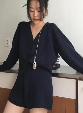 U.CA韩国Plow水滴项链ins小众设计时髦简约向日葵欧尼同款毛衣链