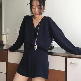 U.CA韩国Plow水滴项链ins小众设计时髦简约向日葵欧尼同款毛衣链