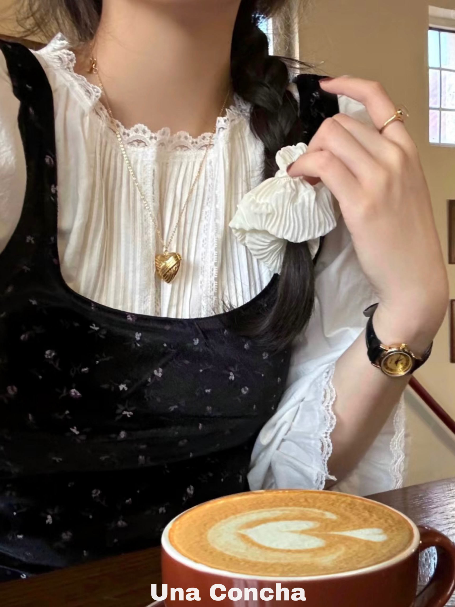 happyrim同款镀金爱心项链