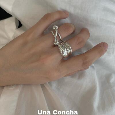 双层打结小众戒指小众