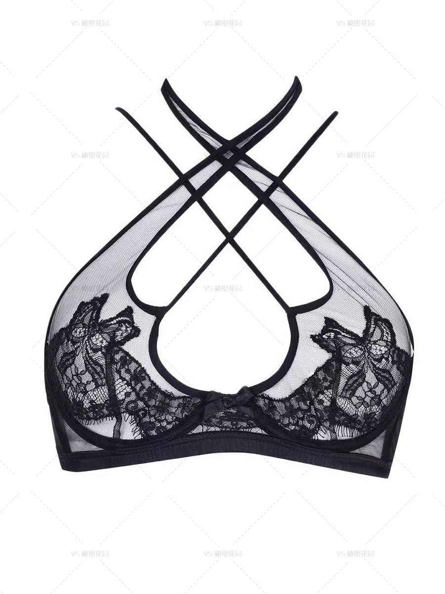 【英国】AgentProvocateur Eliana 挂脖刺绣 内衣 正品