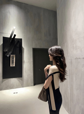 mmm collection 法式时髦气质羊毛披肩针织外搭女优雅温柔风坎肩