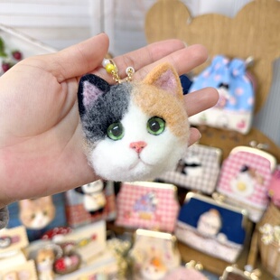 仿真猫咪胸针挂件两用