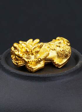 实心网红沙金貔貅编织红绳手链镀
