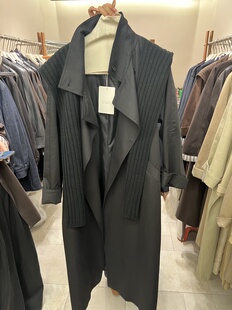 single单品英伦风垂感宽松显瘦风衣女小个子休闲配披肩中长款外套