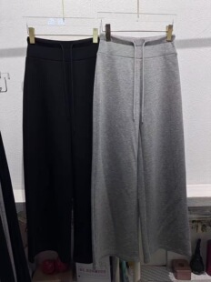 LILAIHANG利来行2026春新款韩版系带高腰百搭休闲直筒长裤女2606