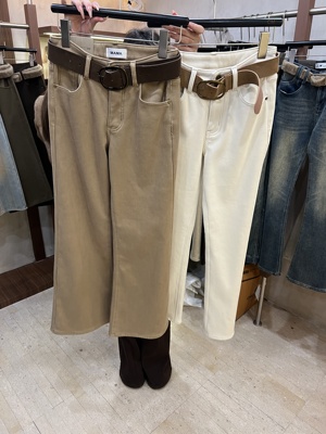 mama十三行正品时尚百搭显瘦气质减龄高腰显瘦微喇牛仔裤配腰带cm