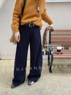 直筒宽松弯刀长裤 xoxo美式 女2025秋新款 裤 99108 高腰显瘦阔腿工装
