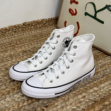 ALLSTAR舒适简约贴片白色大童款运动休闲帆布鞋A14259C