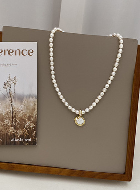 STINA5mm天然淡水古风米粒珍珠项