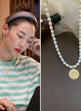 STINA新款白百何淡水珍珠项链之