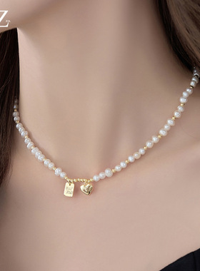 STINA新款巴洛克淡水珍珠项链小