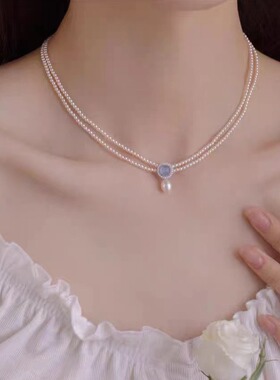 STINA新款2mm双层圆形施家珍珠