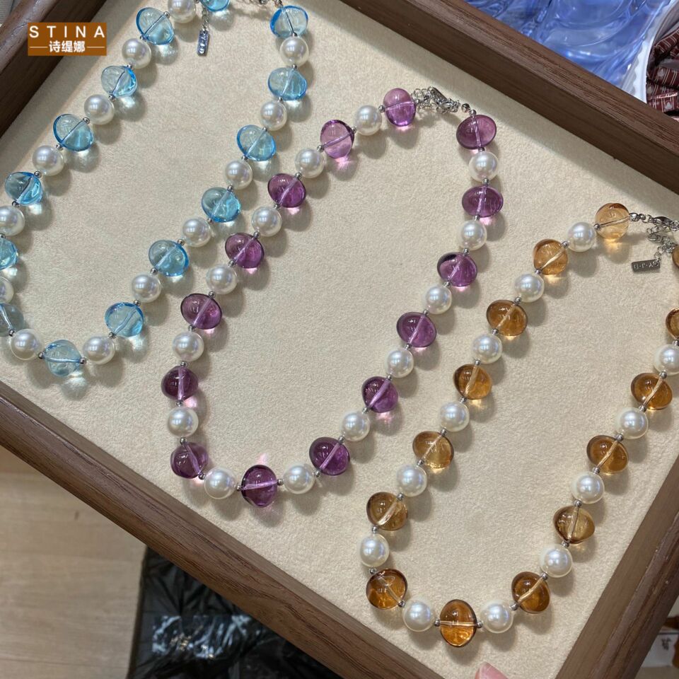 STINA新款小众设计感彩色蛋形琉