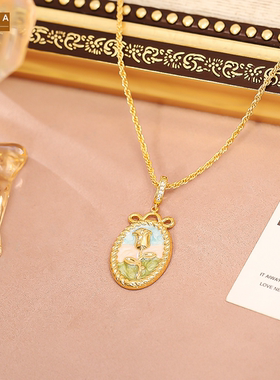 STINA新款秋冬新品莫奈花园玫瑰