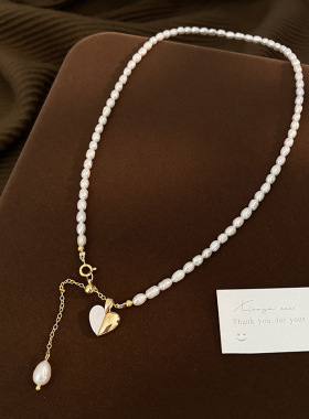 STINA淡水珍珠简约小米珠项链女