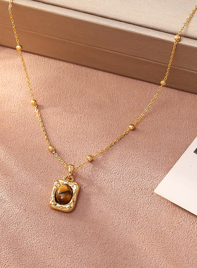 STINA欧美爆款复古不规则纹理虎