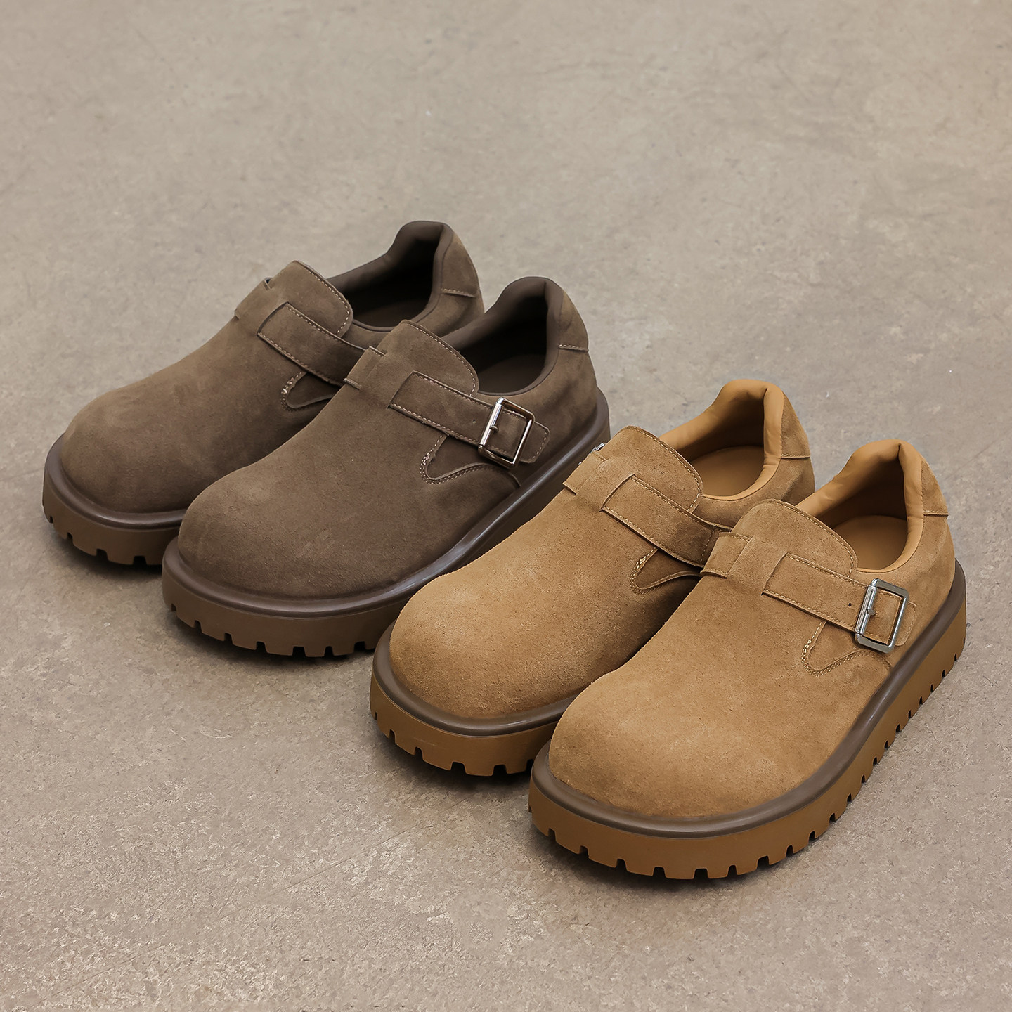 复古全包勃肯鞋男鞋通勤百搭休闲大头工装鞋子潮鞋厚底增高乐福鞋,流行男鞋,工装鞋,淘宝优惠券,粉丝福利购,淘宝优惠卷