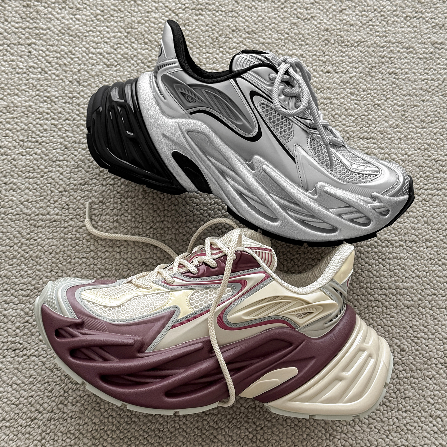 秋冬2025新款溯洄者厚底增高老爹鞋男女百搭情侣运动休闲鞋子潮鞋