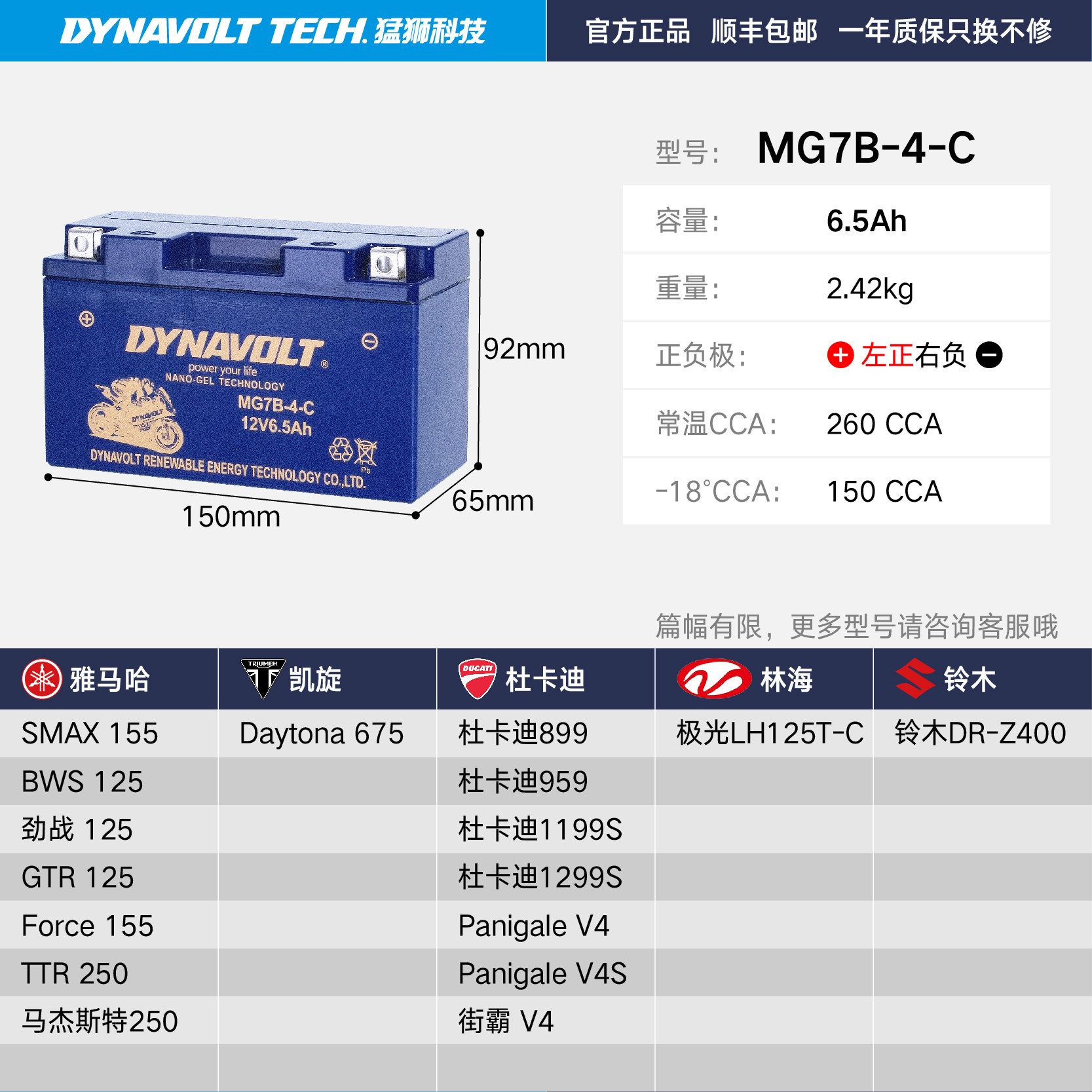 雅马哈SMAX155 BWS125 劲战125 GTR125 FORCE155电瓶猛狮12v电池