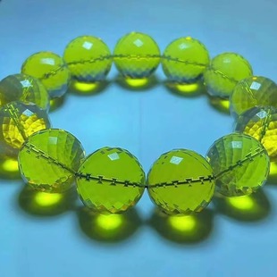 正品 收藏孤品珠宝饰品 天然缅甸琥珀精品玻璃底金兰切面18手串男款