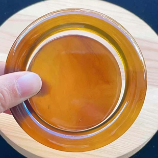 正品 收藏珠宝饰品 天然缅甸琥珀高品质茶棕圆条圈口59.8美镯女神款