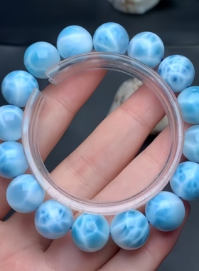 正品天然高品质海纹石12圆珠手链女款手串文玩工艺稀有珠宝饰品