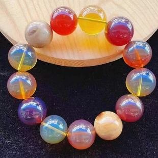 珠宝饰品 文玩工艺收藏时尚 正品 天然缅甸琥珀高品质多宝18手串男款