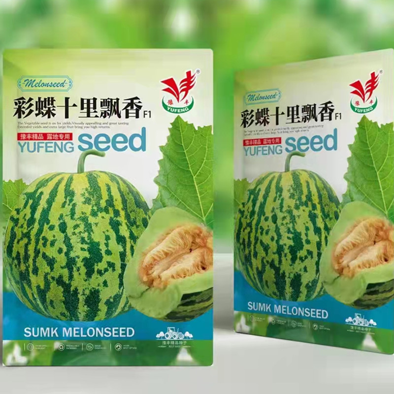 十里香甜瓜种子东北八里香薄皮花皮绿肉香瓜种籽四季水果庭院包邮