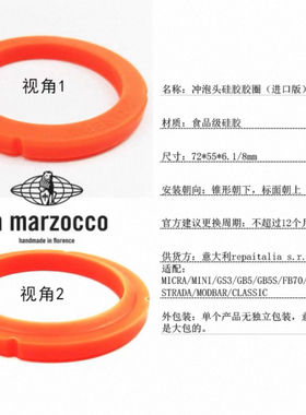 意大利原装进口辣妈La Marzocco咖啡机冲泡头胶圈密封圈分水网