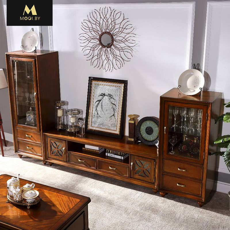 慕艺柏美式电视柜组合实木欧式电视柜客厅酒柜地柜乡村家具M5112#|ruв категории жилой мебели, кабинет, телевизионный шкаф - от Buy2taobao.com для оказания профессиональной услуги покупки агента Taobao