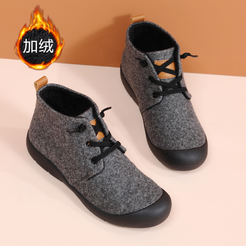 老北京布鞋女士棉鞋冬季加绒保暖