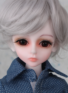 bjd娃娃 sd娃娃  四分男娃 银灰短发M9010-1