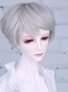 bjd sd 1/3分1/4分假发 灰白色短发  男女可带  （不单发）