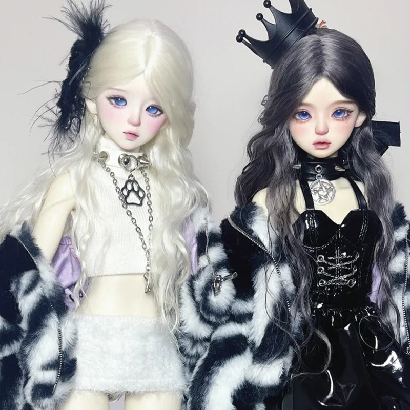 bjd娃娃bjd4分艾寇&铃兰 气质女娃四分女娃化妆关节素体人偶sd娃