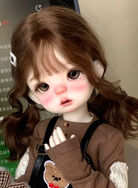 bjd娃娃bjd6分呆soo精致可爱萌娃女孩高级sd关节可动玩偶送礼娃娃