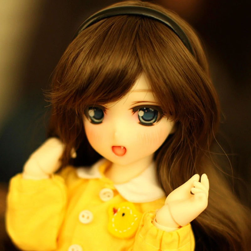 bjd娃娃 sd娃娃 6分男女Chibi Moe Ren Tsubaki卡通脸 doll