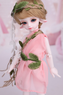 bjd sd娃衣人马体可穿 透冰丝树藤叶子裹裙 配头饰（尺寸可定制）