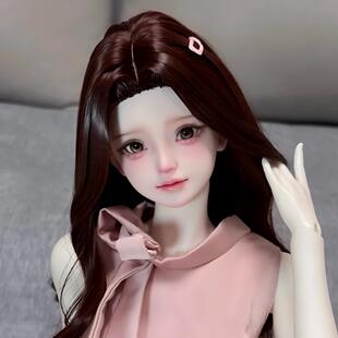 bjd娃娃3分女娃微笑莓小莓sd娃全套素体关节人偶化妆娃娃气质女神