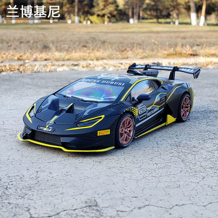 1:32兰博基尼跑车合金汽车模型仿真金属车模开门回力男孩玩具车
