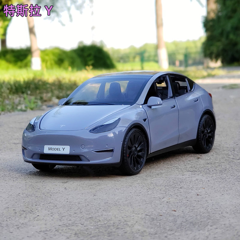 特斯拉y合金汽车模型124玩具车