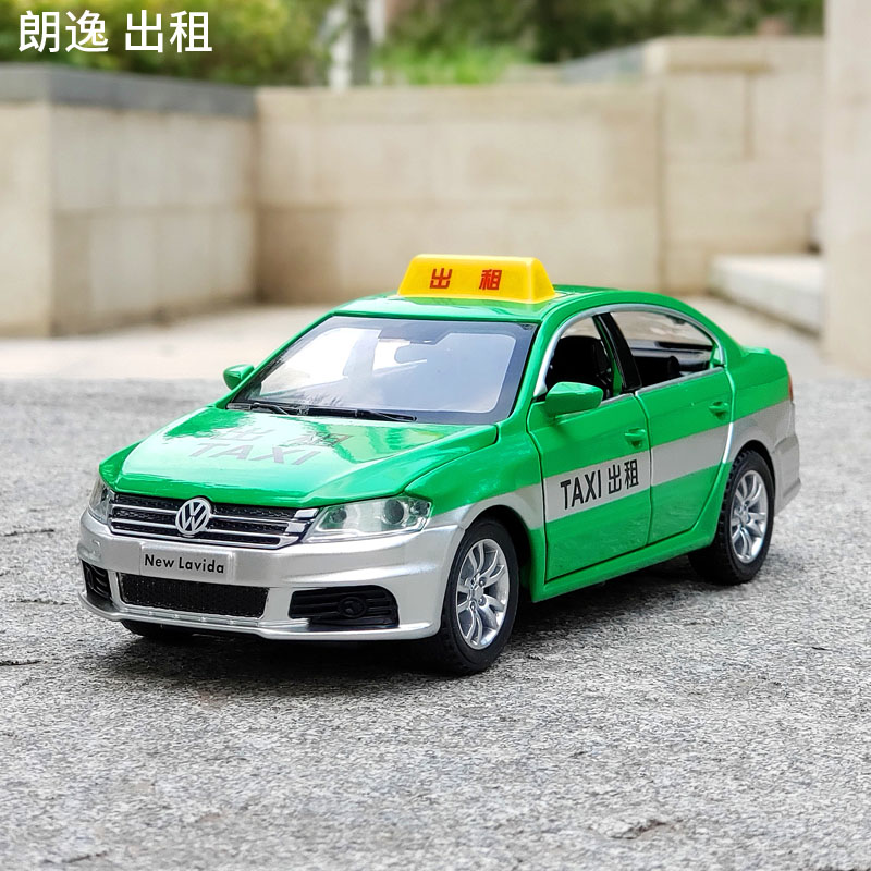 大众朗逸合金出租车132玩具车