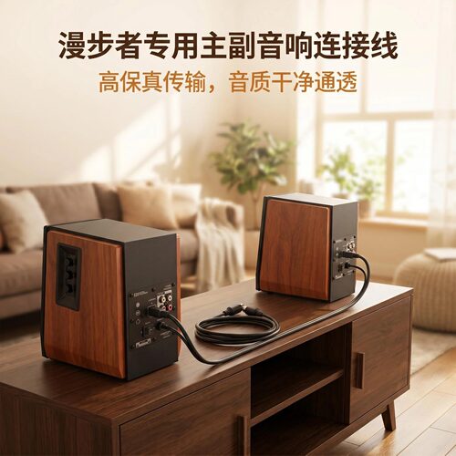 主副音箱连接线 适用漫步者 R1700 S1000 S2000MKIII音响连接线