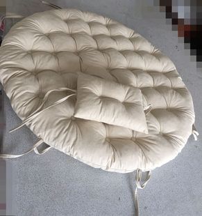 纯色圆形厚圆椅子坐垫木板凳圆石凳垫子防滑布定做泡泡垫吊篮垫子