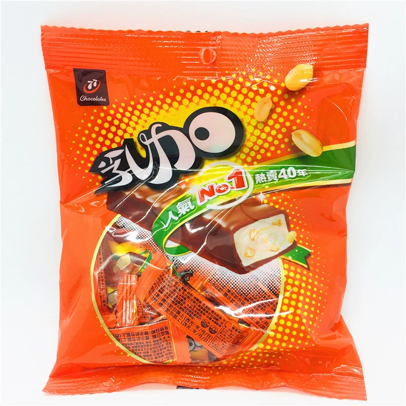 1袋包邮 台湾进口食品零食宏亚 77乳加巧克力123G