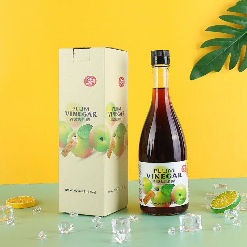包邮 台湾进口 十全青涩梅果醋600ML