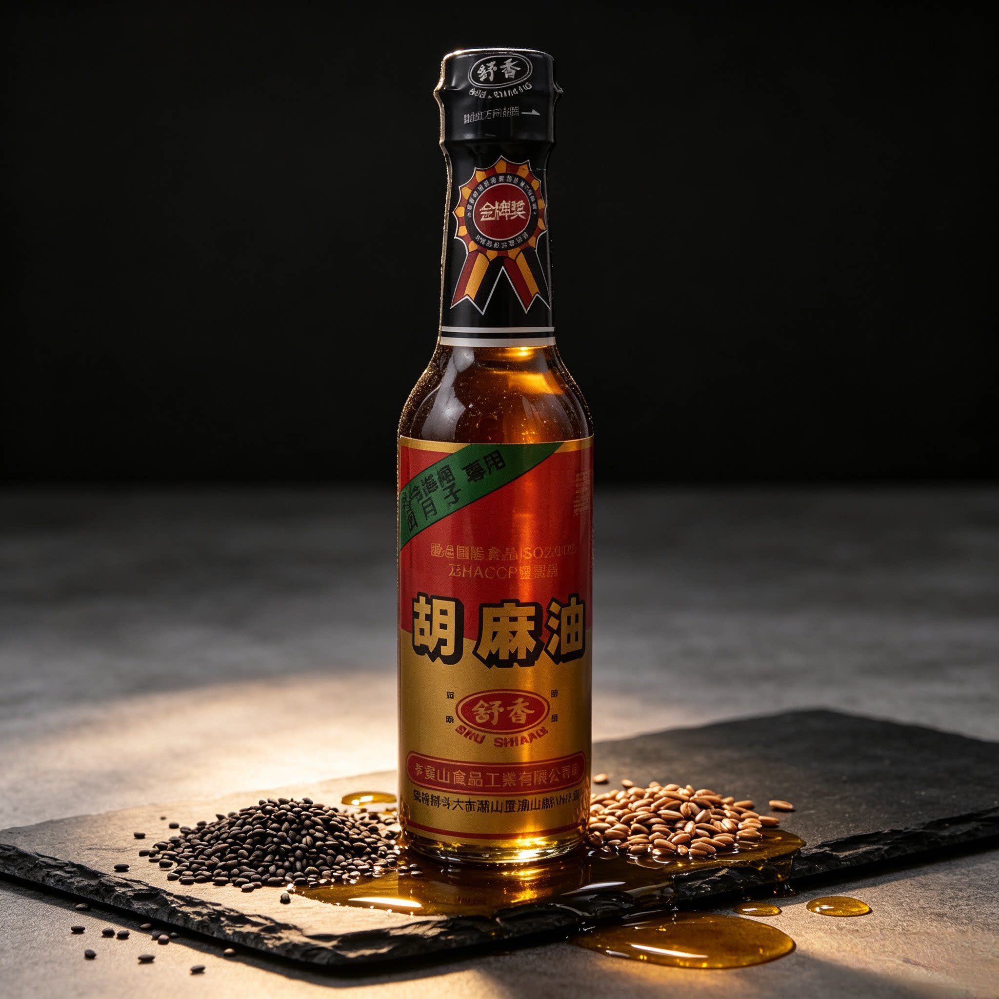 台湾舒香胡麻油220ml月子用煲汤提鲜！一滴入香