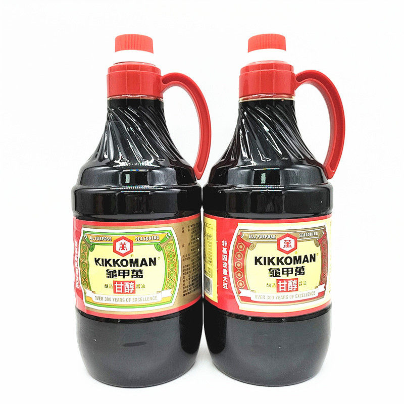 包邮台湾龟甲万甘醇酱油特制品1600ML、甘醇酱油台湾超市版1600ML