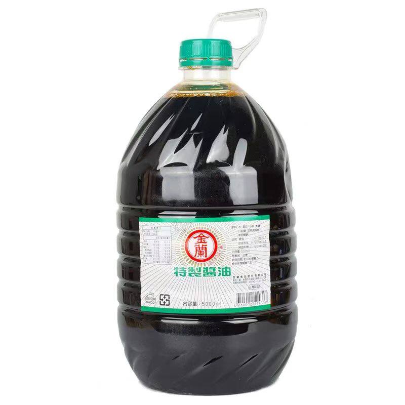 一桶包邮台湾金兰酱油5L特酿造酱油火锅蘸料特制酱油红烧凉拌烧